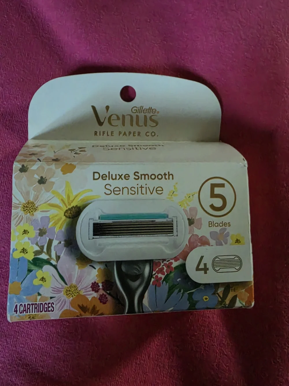 Gillette Venus Deluxe Smooth Sensitive Razor Cartridges - White/Teal